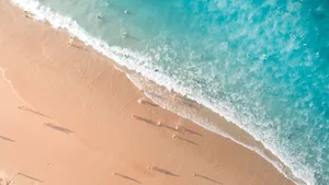 📸 Enjoy The Tranquility Of A Peaceful Beach Day Wallpaper