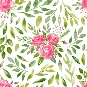 Enjoy The Vibrant Colors And Delicate Detailing Of A Watercolor Floral Wallpaper