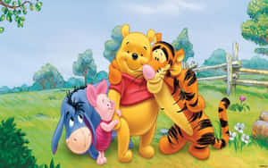 Enjoy This Cute Winnie The Pooh Desktop Wallpaper. Wallpaper