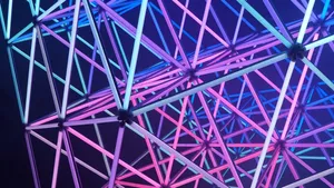 Enjoy Your Day With A Vibrant And Glowing Amoled Desktop Wallpaper. Wallpaper