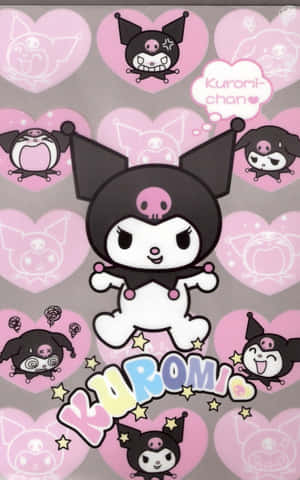 Enjoy Your Kuromi Iphone, The Perfect Choice For Those Who Love The Adorable Hello Kitty Character. Wallpaper