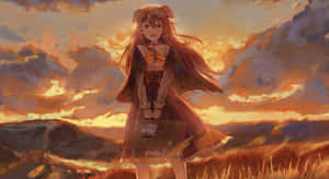 Enjoying A Stroll In The Park, Inugami Korone Poses For A Picture Wallpaper