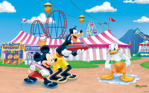 Enjoying The Joy And Magic Of A Disney Carnival Wallpaper