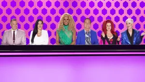 Ensemble Of Contestants From Rupaul's Drag Race Season 9 Wallpaper