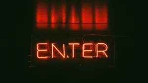 Enter Neon Lights Tumblr Laptop Wallpaper
