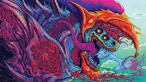Enter The Hyper-beast Psychedelic Realm Wallpaper