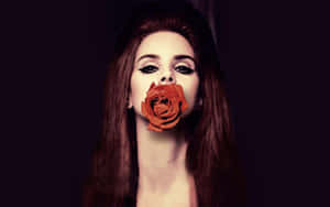 Enthralling Stare Of Lana Del Rey Wallpaper