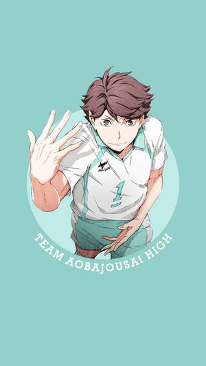 Enthusiastic Team Captain - Toru Oikawa Wallpaper