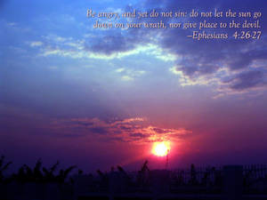 Ephesians 4:26-27 Bible Verse Laptop Wallpaper