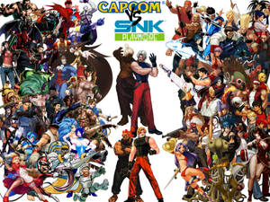Epic Battle Scene - Capcom Vs. Snk Poster Wallpaper