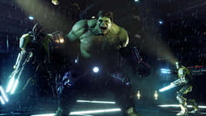 Epic Battle Scene From Marvel Avengers Game Wallpaper