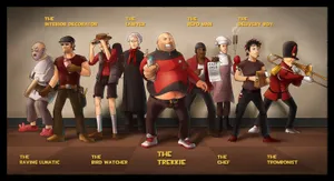 Epic Battle - Team Fortress 2 Parody Art Wallpaper
