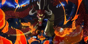 Epic Display Of Strength - Anime Character Kaido Wallpaper