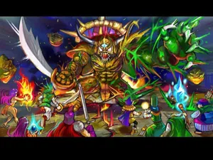 Epic Dragon Quest Fight Wallpaper