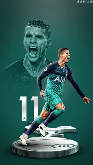 Erik Lamela Team Logo Platform Wallpaper