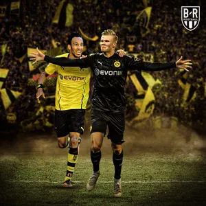 Erling Haaland And Archaf Hakimi Wallpaper