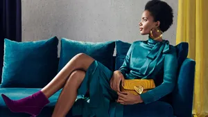 Escada Green Satin Wallpaper