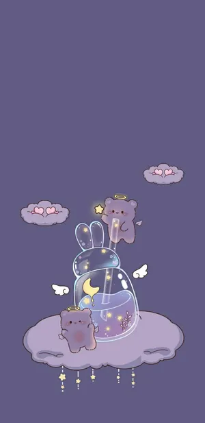 Escape To A World Of Girly Galaxy Fun Wallpaper