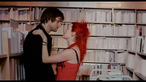 Eternal Sunshine Of The Spotless Mind Library Scene Wallpaper