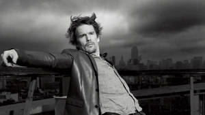 Ethan Hawke Dramatic Wind Photography Wallpaper