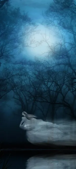 Ethereal Forest Apparition Wallpaper