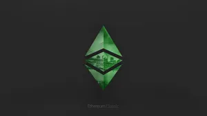 Ethereum Classic Green Icon Wallpaper
