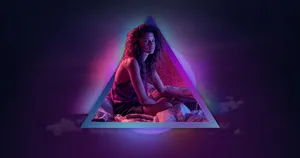 Euphoria Purple Triangle Wallpaper