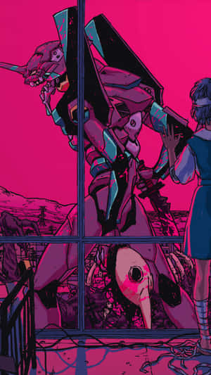 Evangelion Unit 01 Berserk Mode Neon Genesis Evangelion Iphone Wallpaper