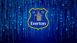 Everton F.c Emblem In Dark Blue Wallpaper