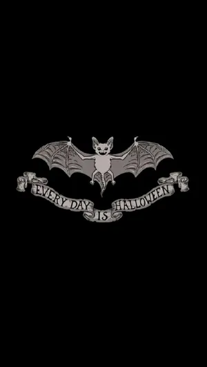Everyday Halloween Grunge Bat Wallpaper