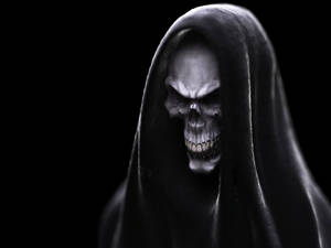 Evil Monster Skull Veil Wallpaper