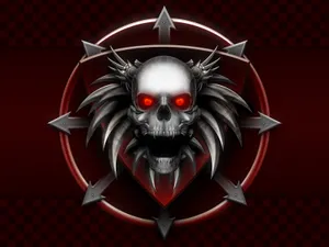 Evil Skull Arrows Wallpaper