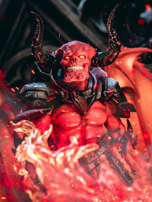 Evil Smiling Devil Monster Wallpaper