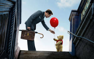 Ewan Mcgregor Christopher Robin Balloon Bear Wallpaper