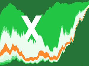 Excel Stylized X Logo Wallpaper