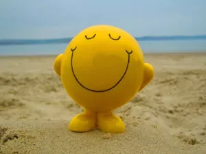 Excited Smiley Plushie Wallpaper