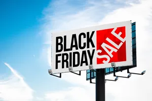 Exciting Black Friday Shopping Sale Billboard Wallpaper