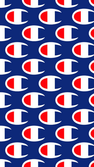 Exclusive Champion Logo Pattern Art Wallpaper