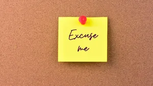 Excuse Me Post It Note Wallpaper