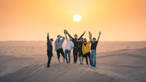 Exo In Dubai Photoshoot Wallpaper