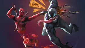 Experience A Thrill Ride With Deadpool Wallpaper