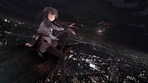 Experience An Alternate Reality In Anime City. Wallpaper