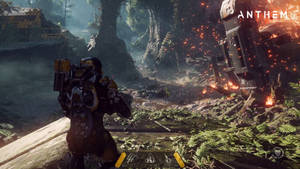 Experience Anthem, An Online Action Role-playing Game Inspired By Science Fiction. Wallpaper