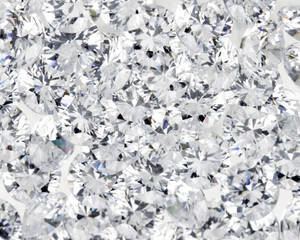 Experience The Luxury Of White Crystal Diamonds Wallpaper