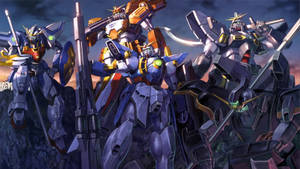 Experience The Power Of The Gundam Wing Mobile Suit Wallpaper