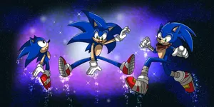 Experience The Ultimate Adventure With Three Acts Of Sonic. Wallpaper