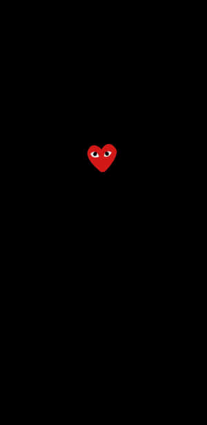 Experience Unique Streetwear Fashion With The Iconic Cdg Play Heart Logo Wallpaper