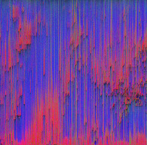 Explore An Abstract World Of Glitched-out Red Wallpaper