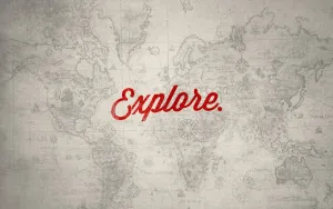 Explore Text On Map Wallpaper