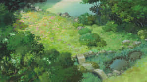 Explore The Depths Of Anime Forest Wallpaper